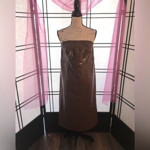 1x FOREVER 21 CHOCOLATE STRAPLESS DRESS